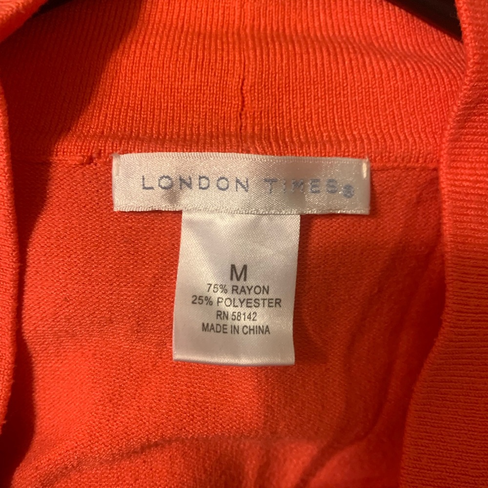 Orange Cropped Cardigan - Picture 3 of 3